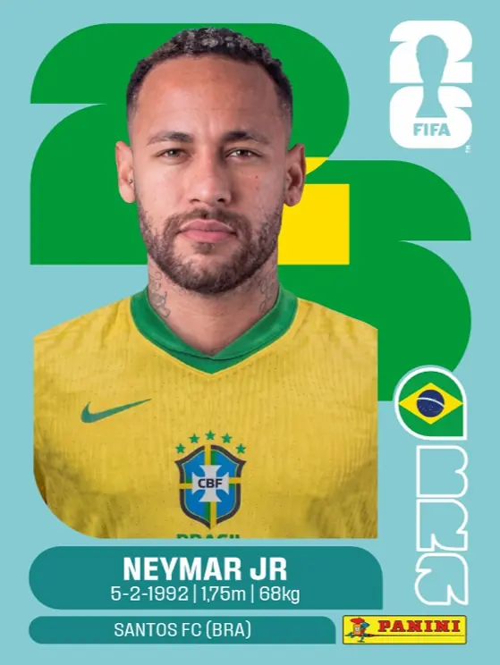Figurinha Base Neymar Jr Copa 2026
